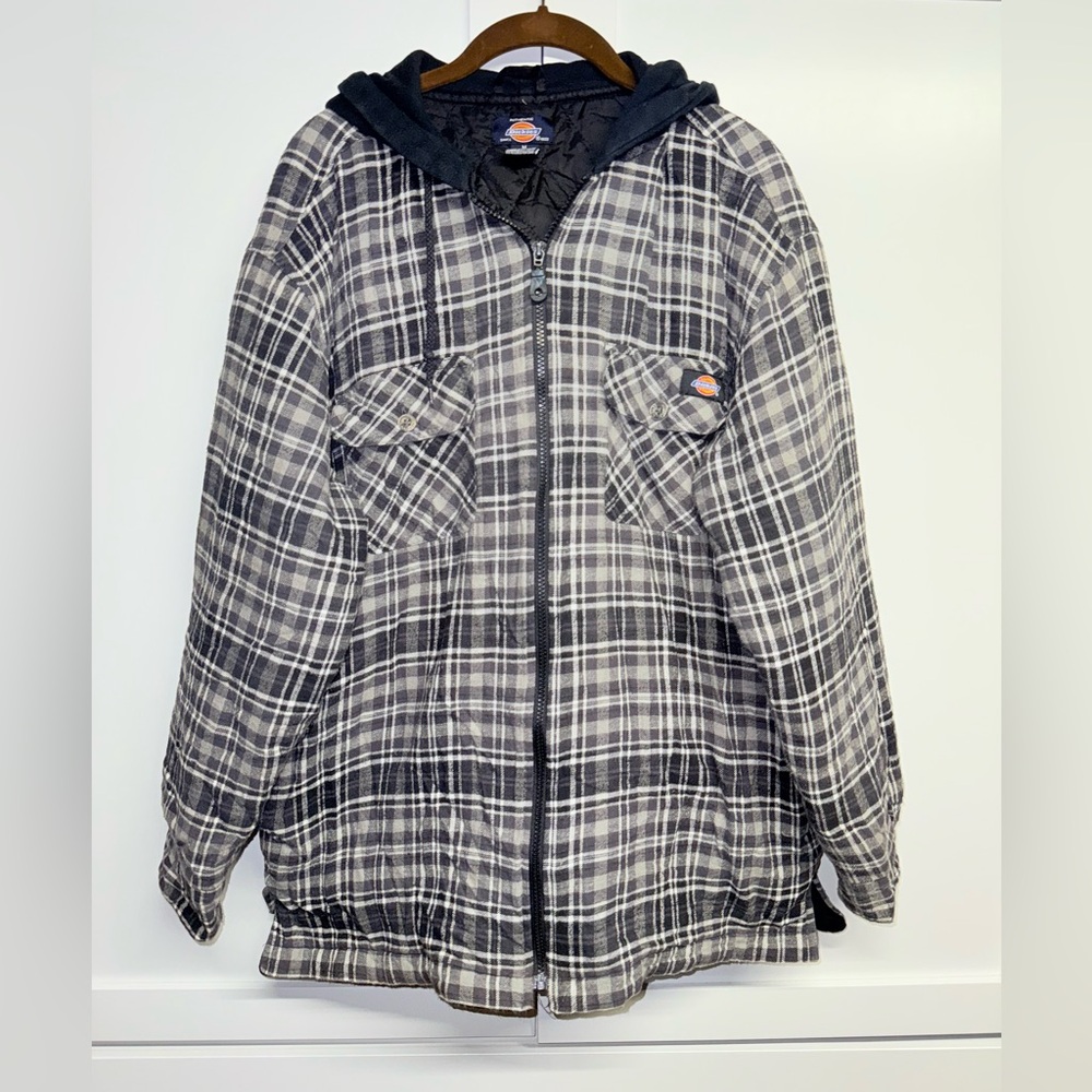 Sold Dickies Black and Gray Quilted Jacket